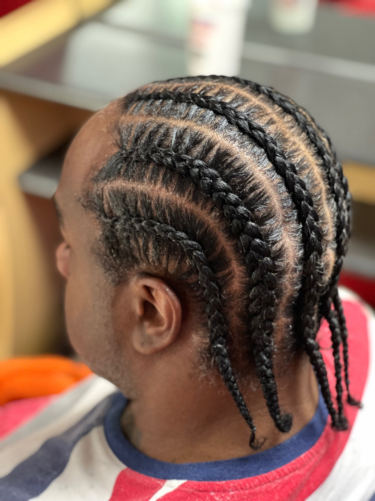 Straight Back Braids