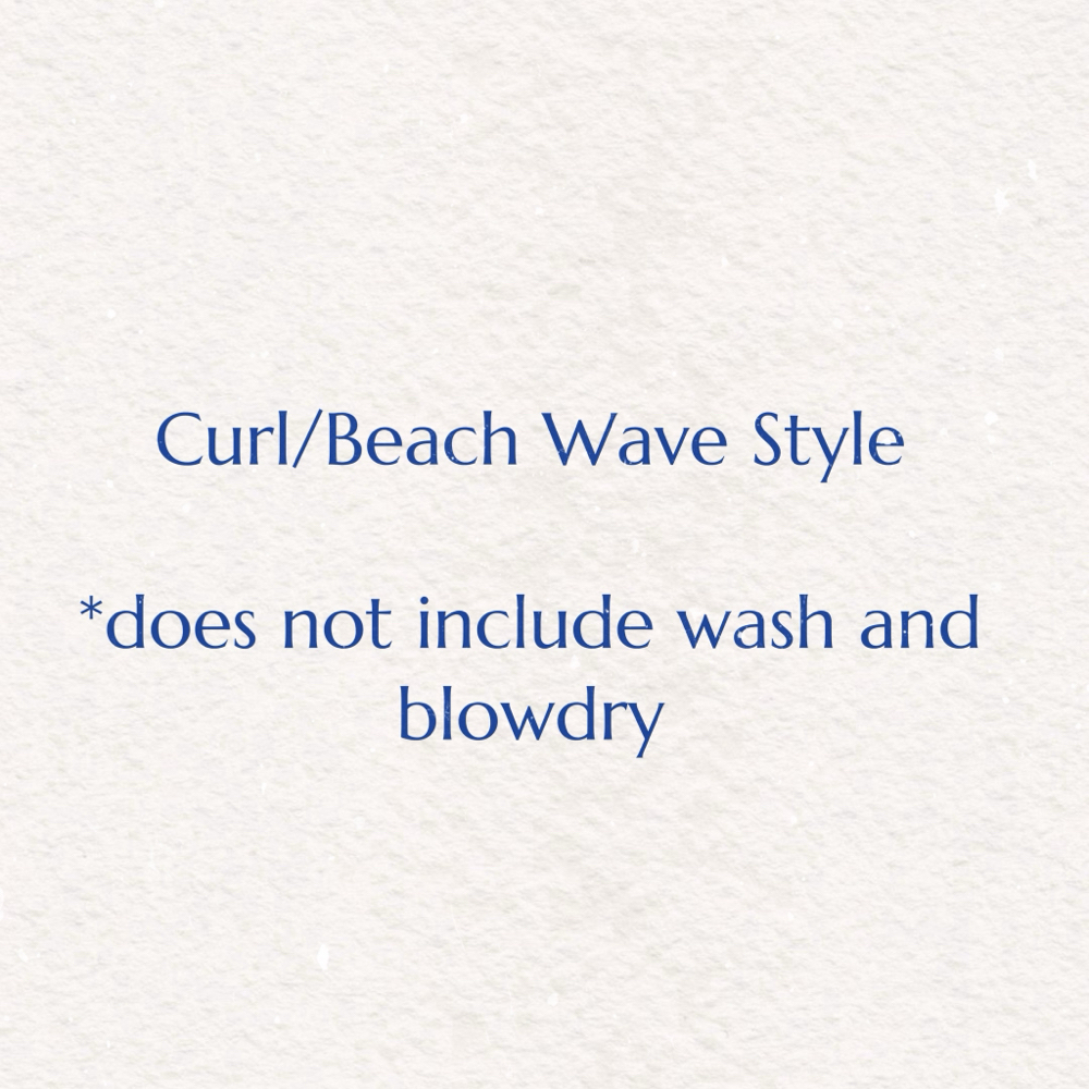 Curl/ Beach Wave Style at SL8 Hair Salon in Wyndmoor, PA