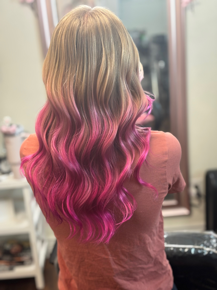 Half Head Of Vivid Color