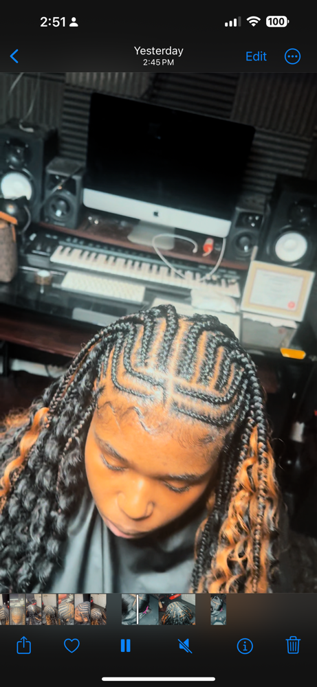Tribal Braids With Boho Curls