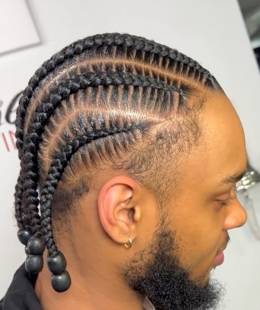 6 Natural Stitched Braid (no weave) at Lavishlooksbymya in New York, NY