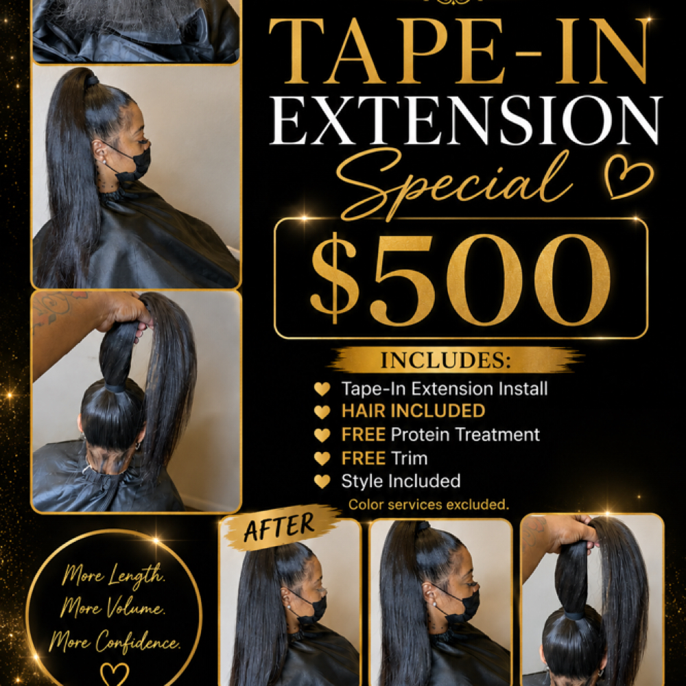 Tape In Special at Volumez Hair Salon in Canton, MI