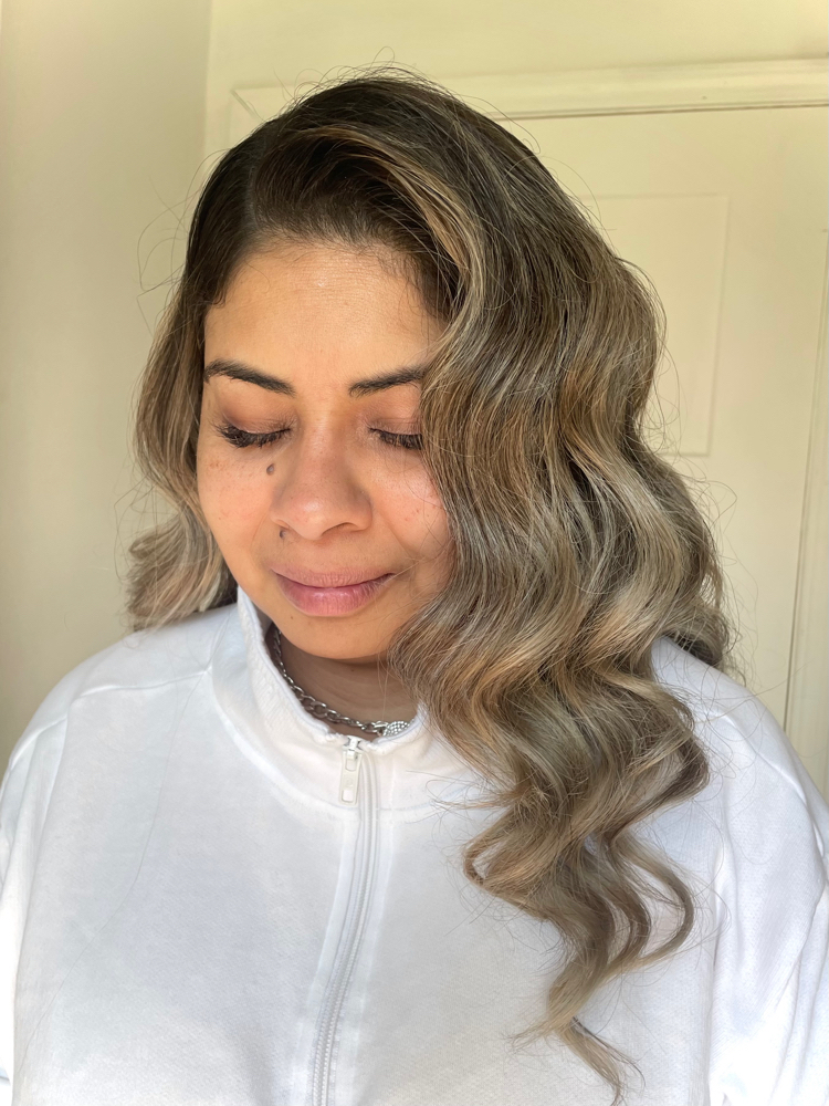 Half Up Half Down/ Hollywood Waves