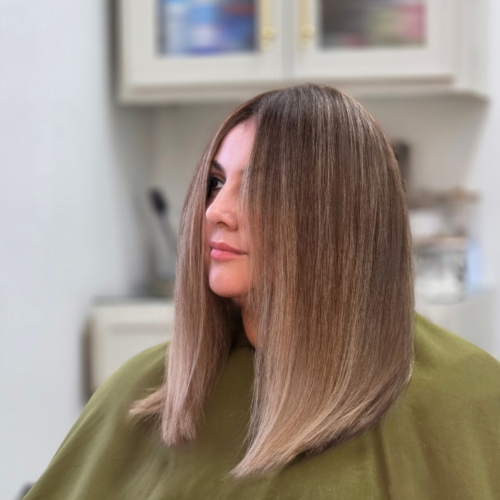Natural Blonding Transformation at The Perfect Canvas Hair Salon in Katy, TX