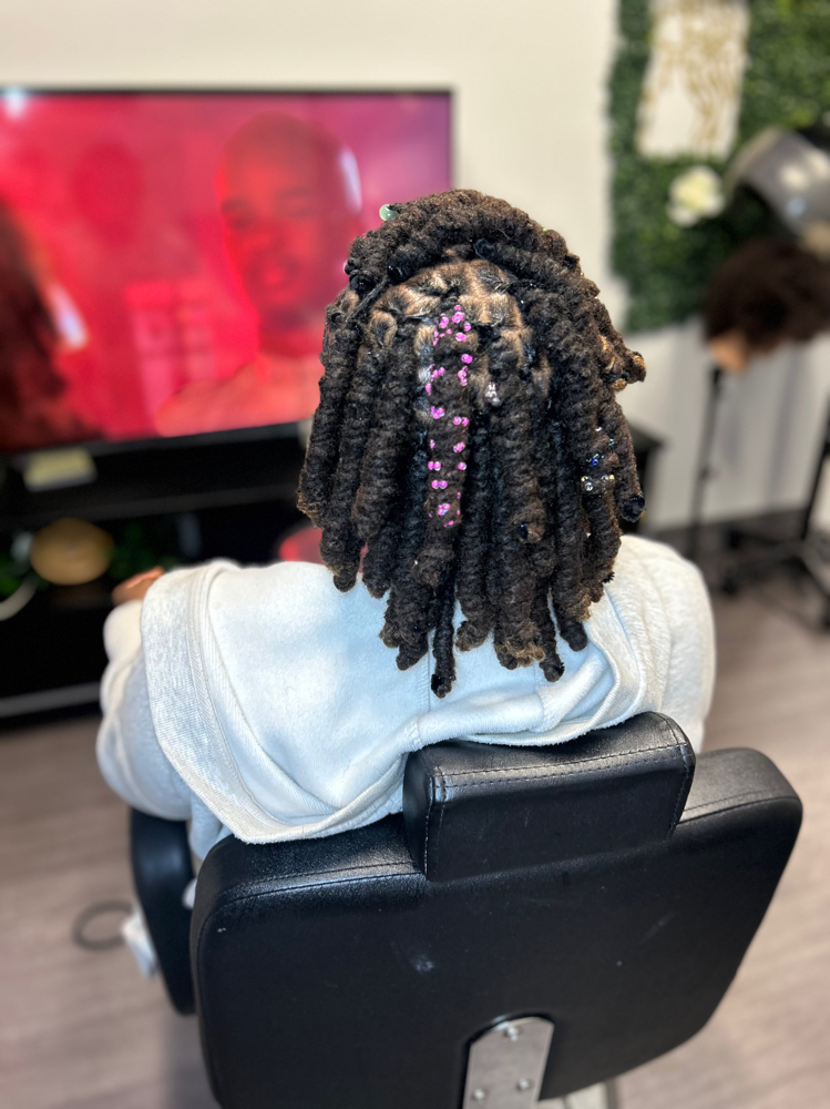 Loc Sprinkles at Ayo Locs N Braids in Charlotte, NC