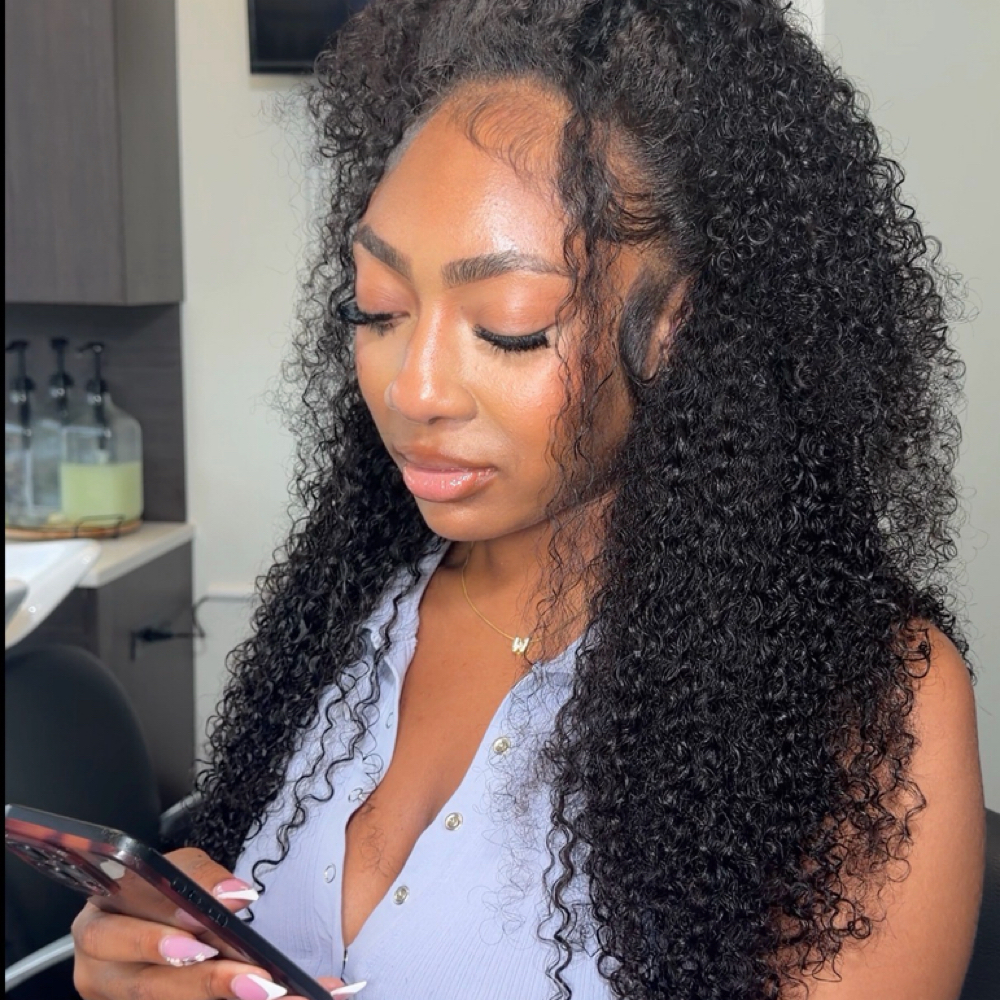 Burmese Curly Weave at Elle C. Hair in Baltimore, MD