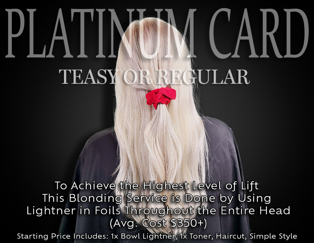 Platinum Or Teasy Platinum Card