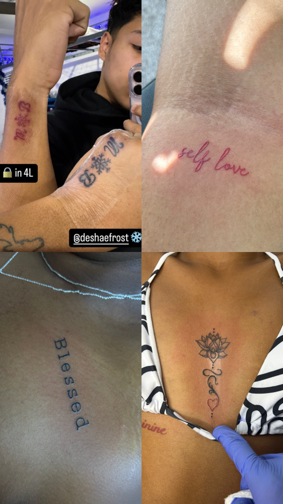 3 Small Tattoos For $165