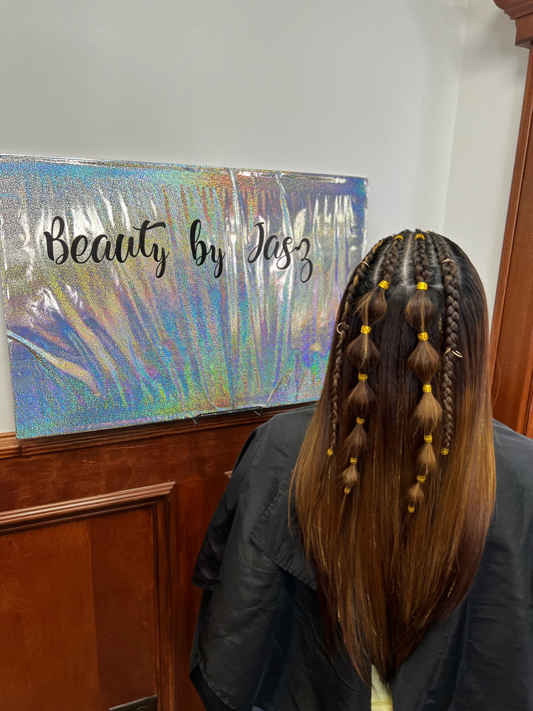 4 Braids Top of Head