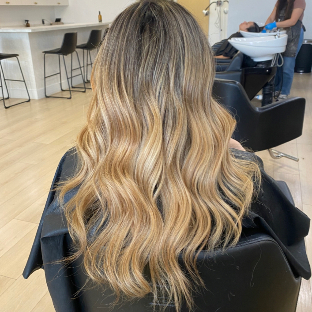 Solid Blonde at Modemia salon in Arlington, TX