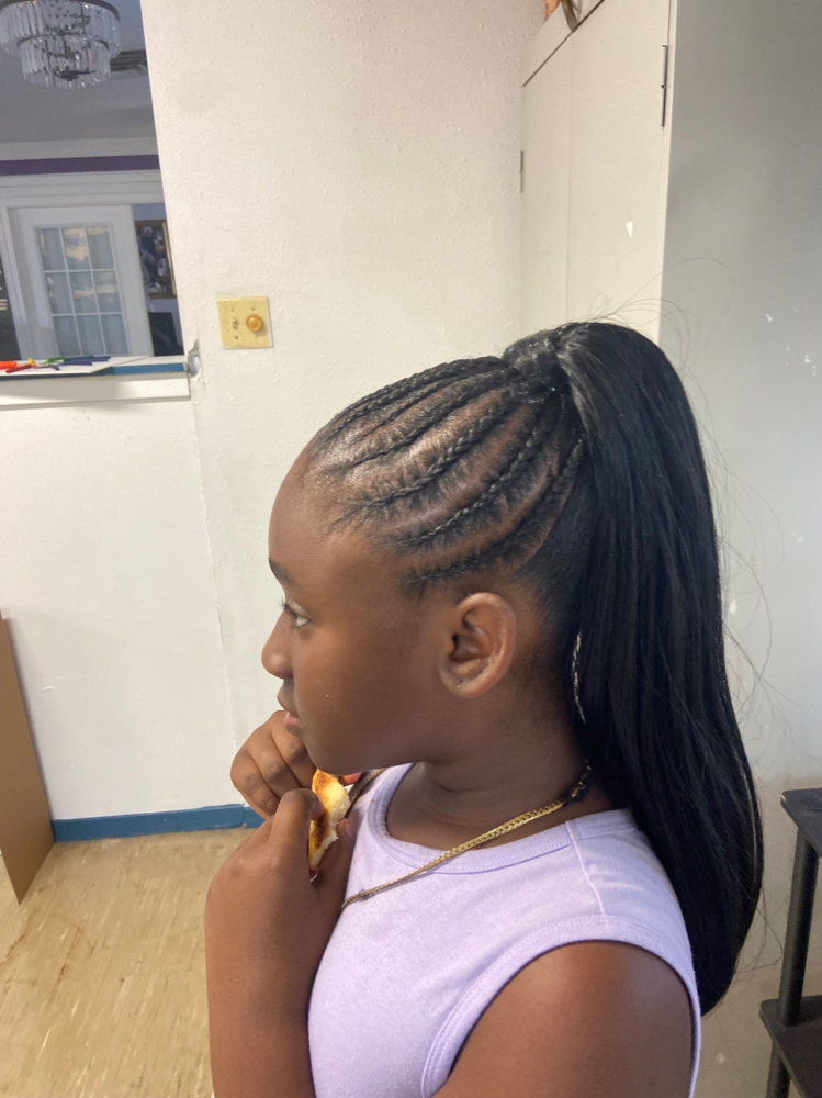 Sleek ponytail