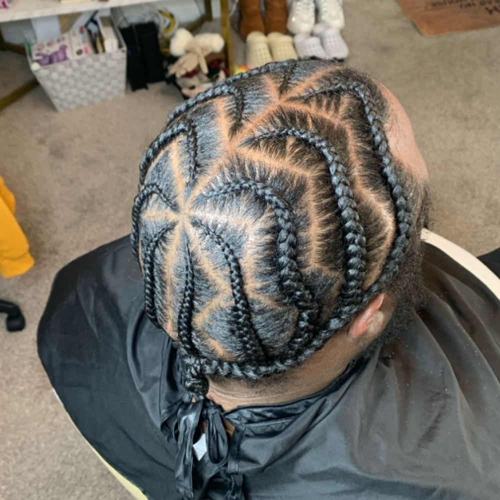 Mens' Styled Braids at Glamour Touch by Che' in Durham, NC