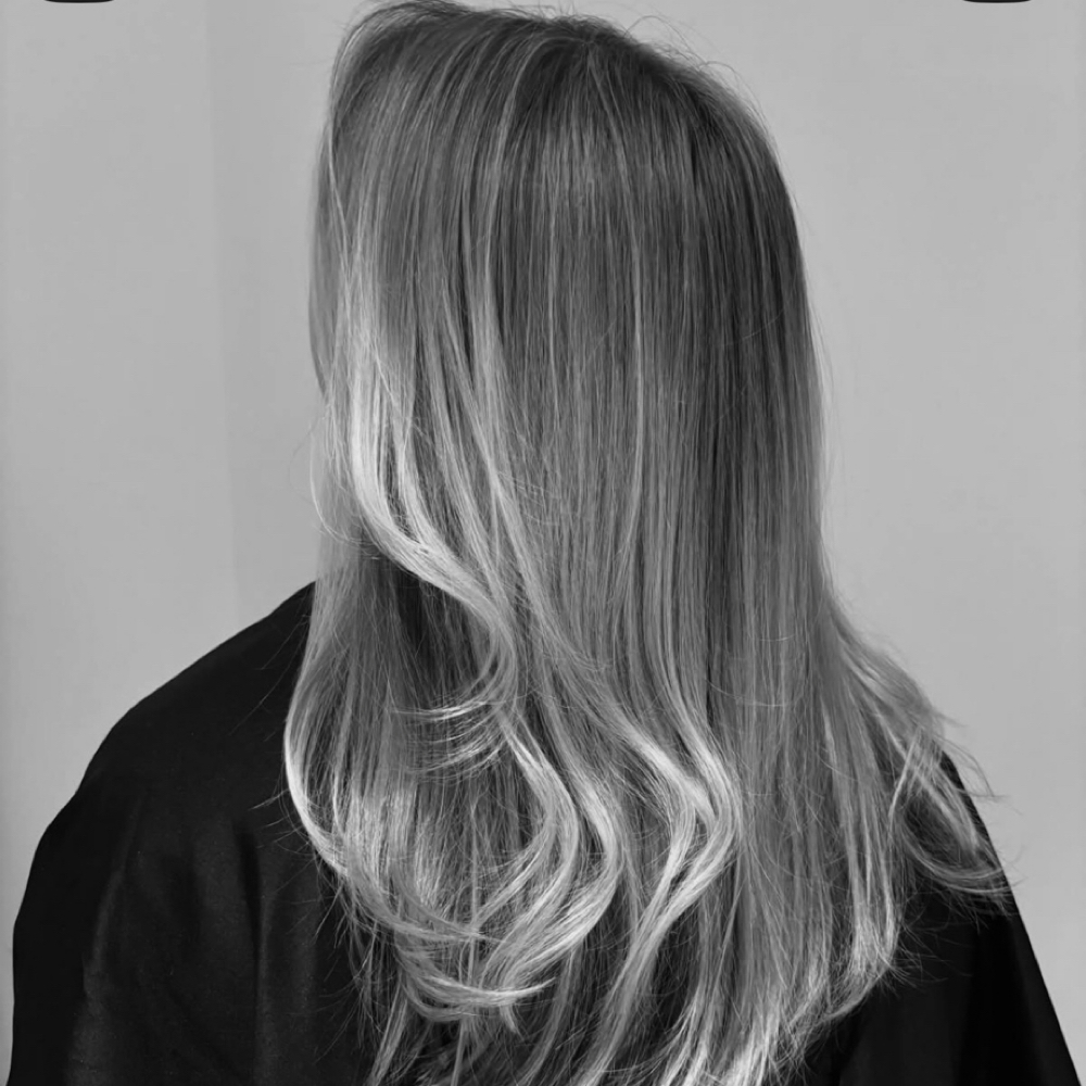 Root Touch Up, Highlight, Haircut at J West Salon and Spa in St. Louis, MO