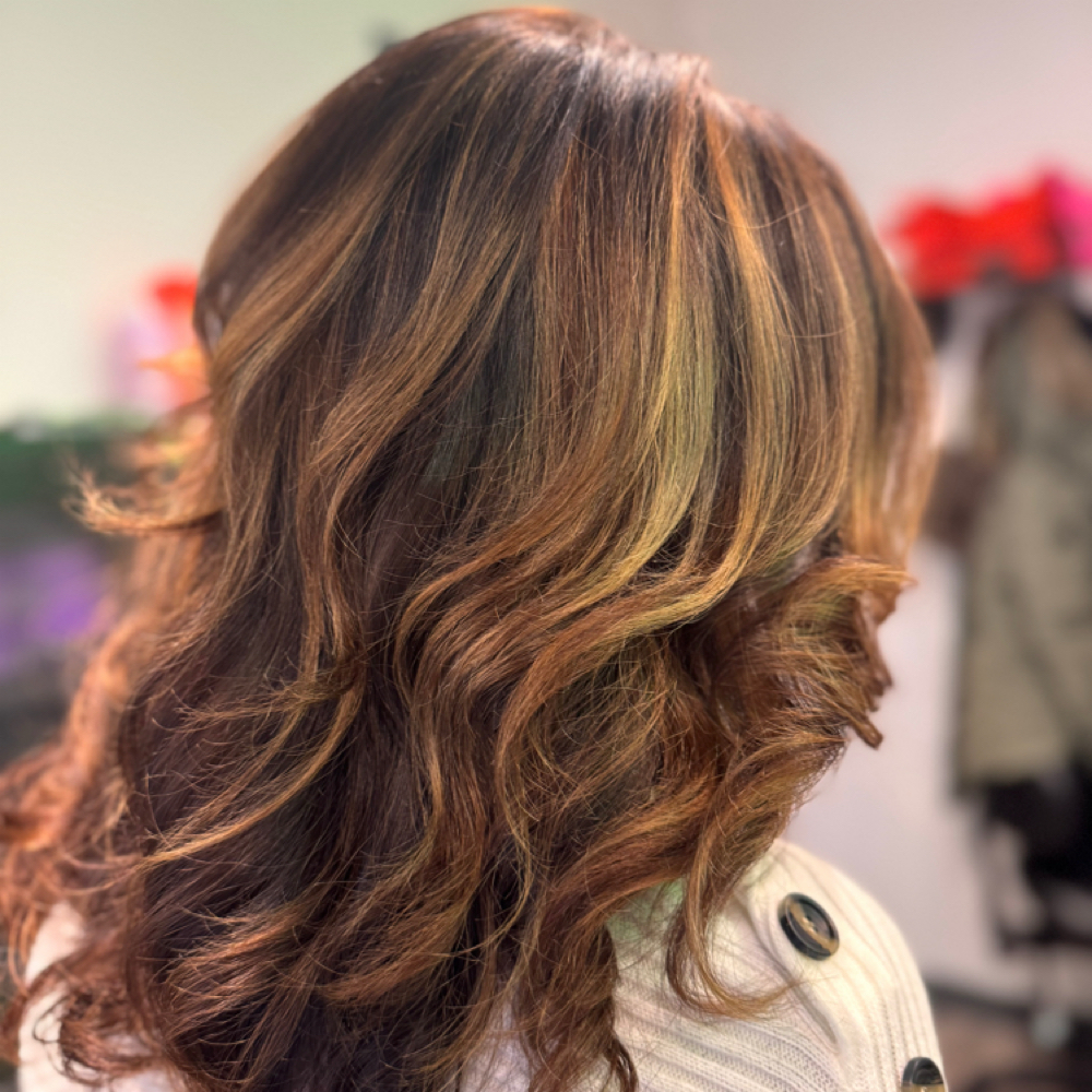 Custom Full Balayage at Cut & Lash Design Lab in Frederick, MD