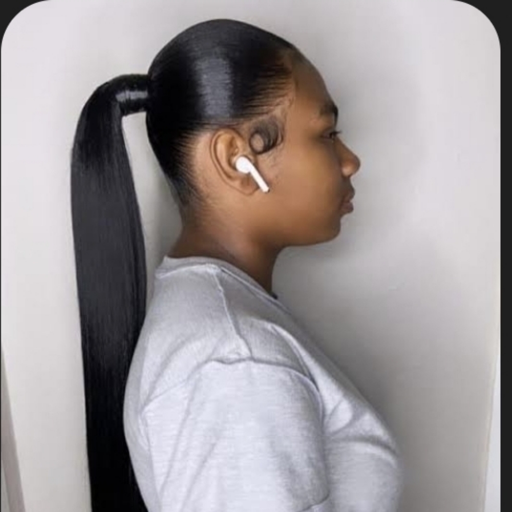 Sleek Ponytail at Divine Design Studio in Stone Park, IL