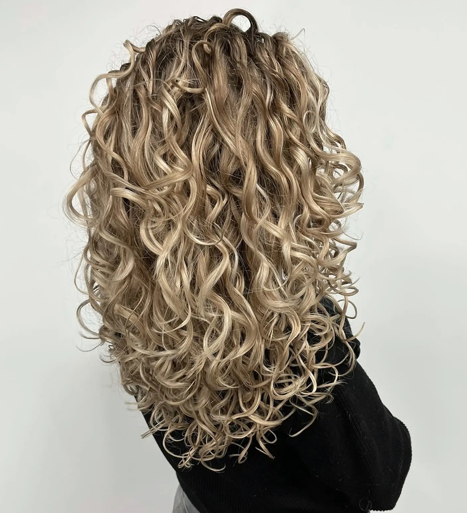 Curly Long Hair Cut - (CS)