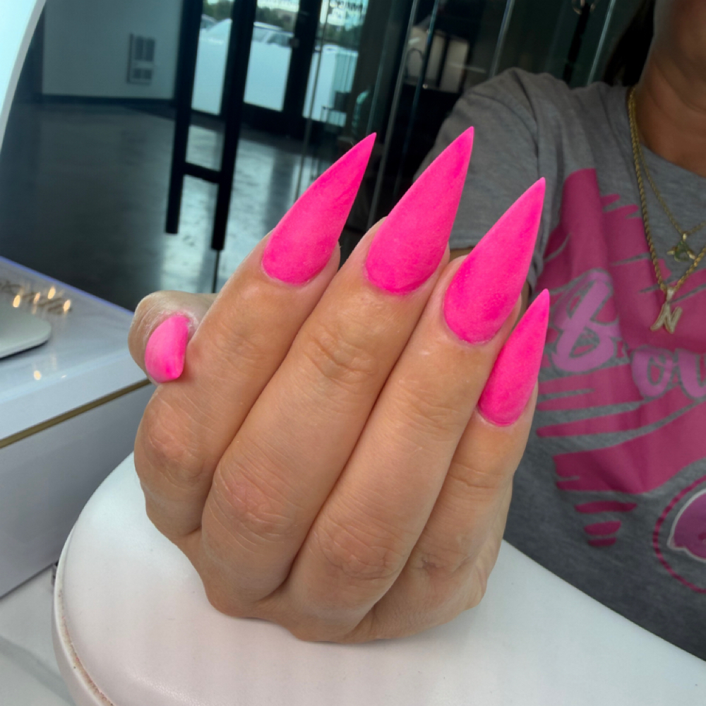 Encapsulated/Colored/Glow Full Set at Nail Candy Salon LLC in Strongsville, OH