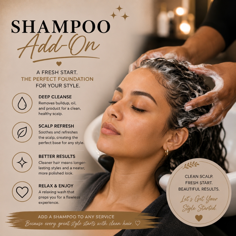 Shampoo Add-On at Regina's Hair & Nail Studio in Corning, CA