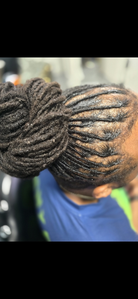 Loc Retwist-Half Head