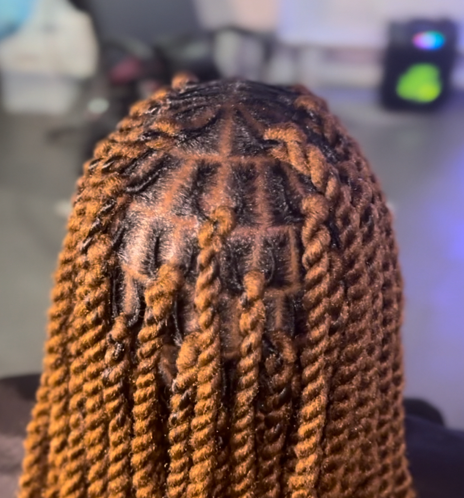 Sml Mid Back Invisible Locs