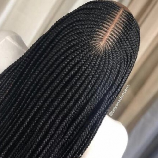 SMALL TRIBAL BRAIDS at Favourite Hair Braiding in Cantonsville, MD