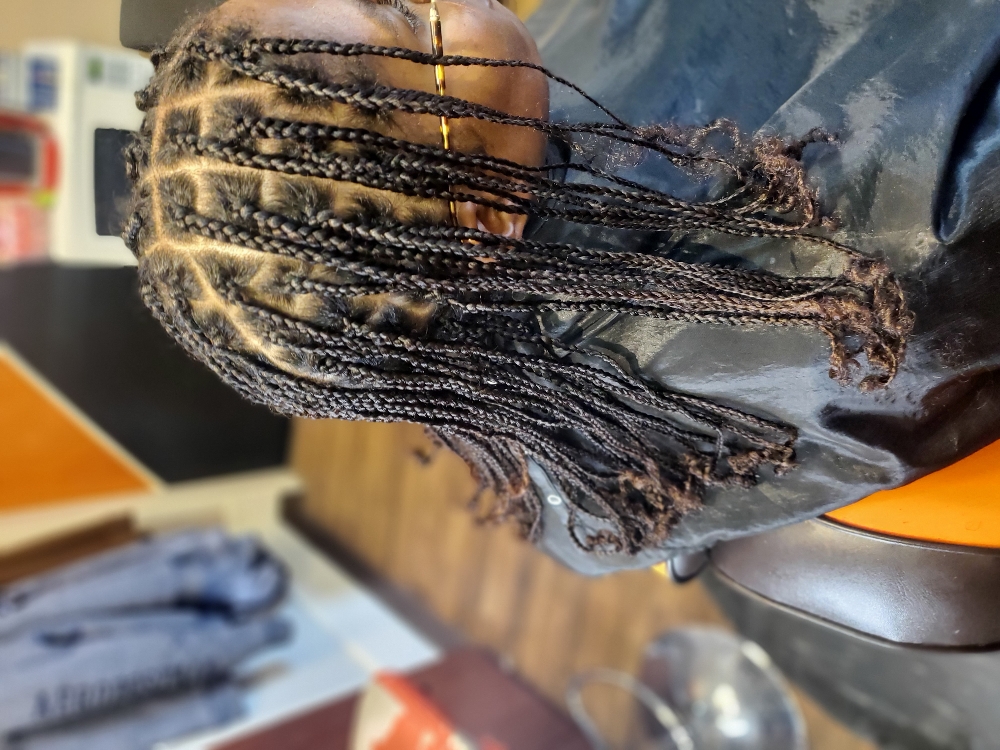 Box braids Natural Hair No Hair