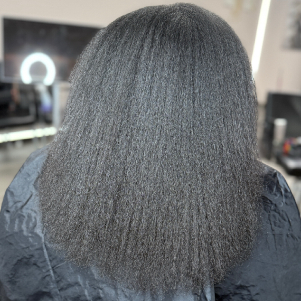 Treatment, Trim, Blowdry at Anjel Hair and Beauty Studios in College Park, GA