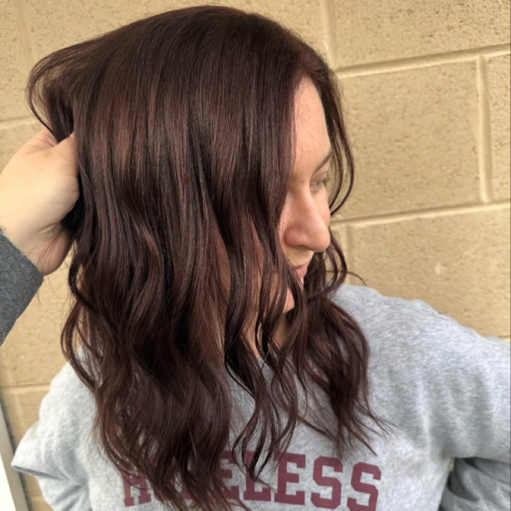 Roots & Refresh (All Over Color) at Pin it Up Hair Studio in East Greenville, PA