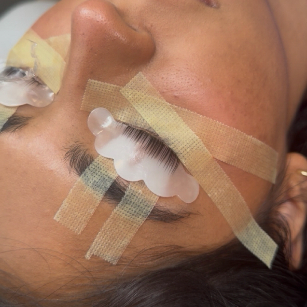 Korean Lash Lift Model at Just Be lashes in Westminster, CO