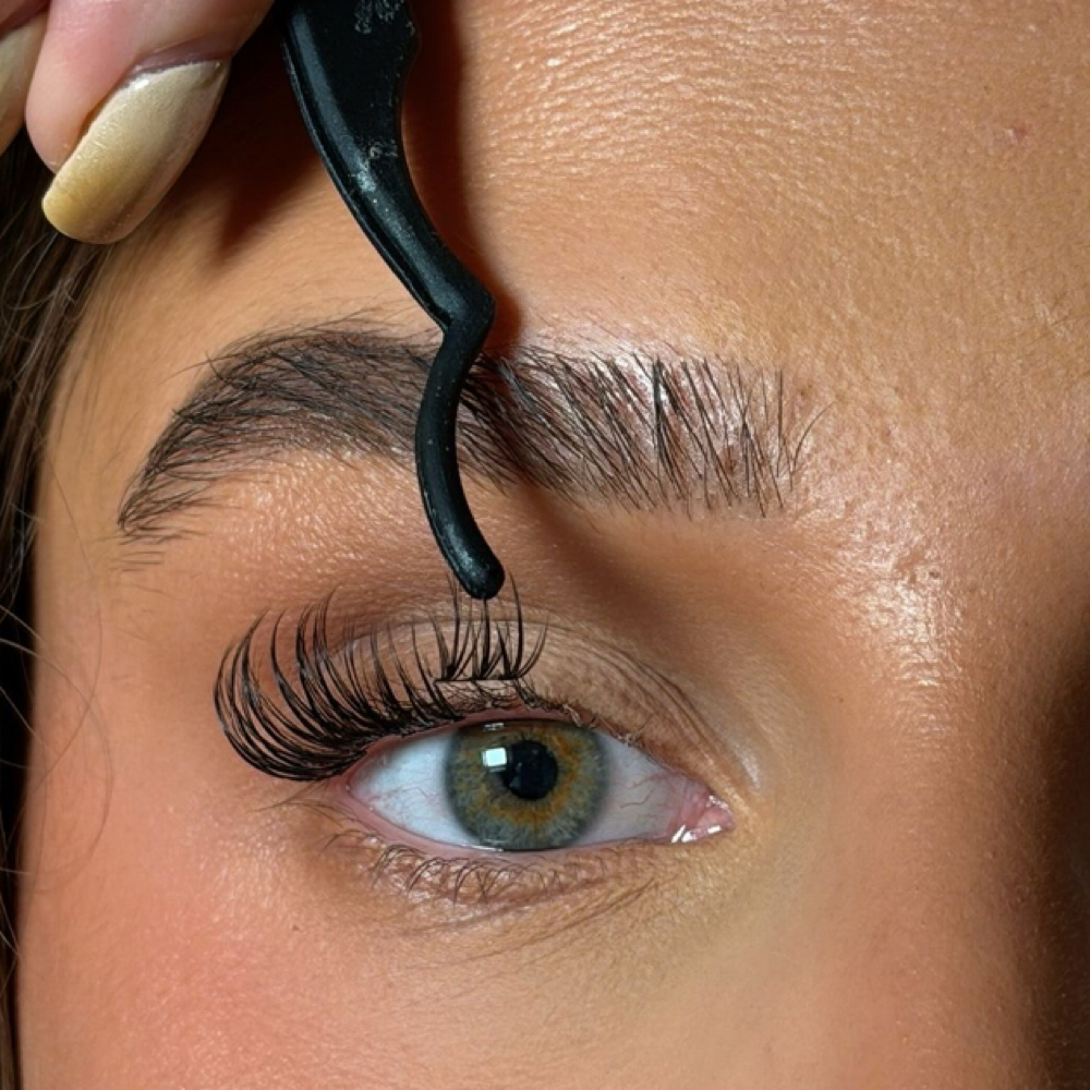 Cluster Lash Extensions at Gina’s Hair Room in Haltom City, TX