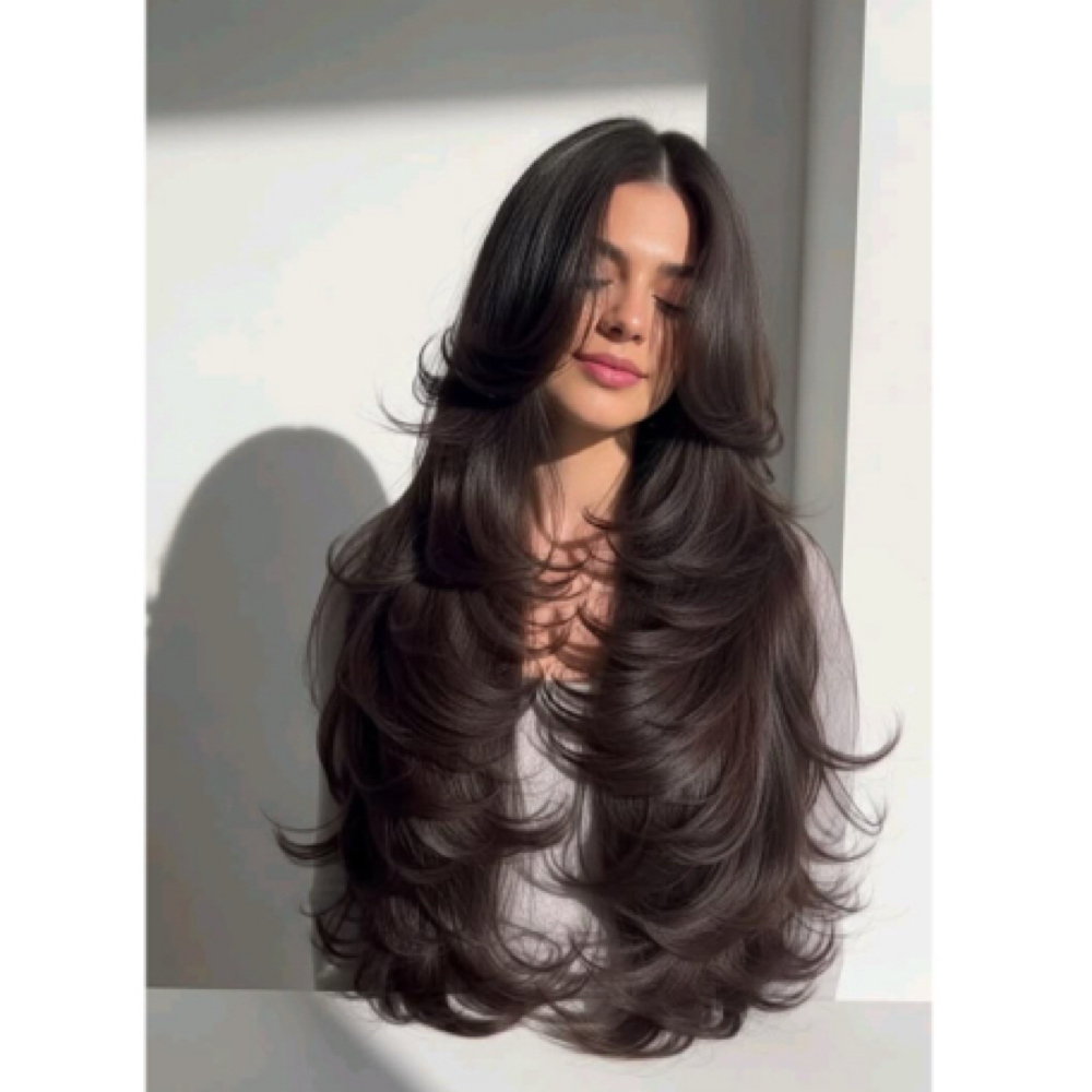 Custom Haircut (extrem thick&long) at kenji's Hair Lab in Blacklick, OH