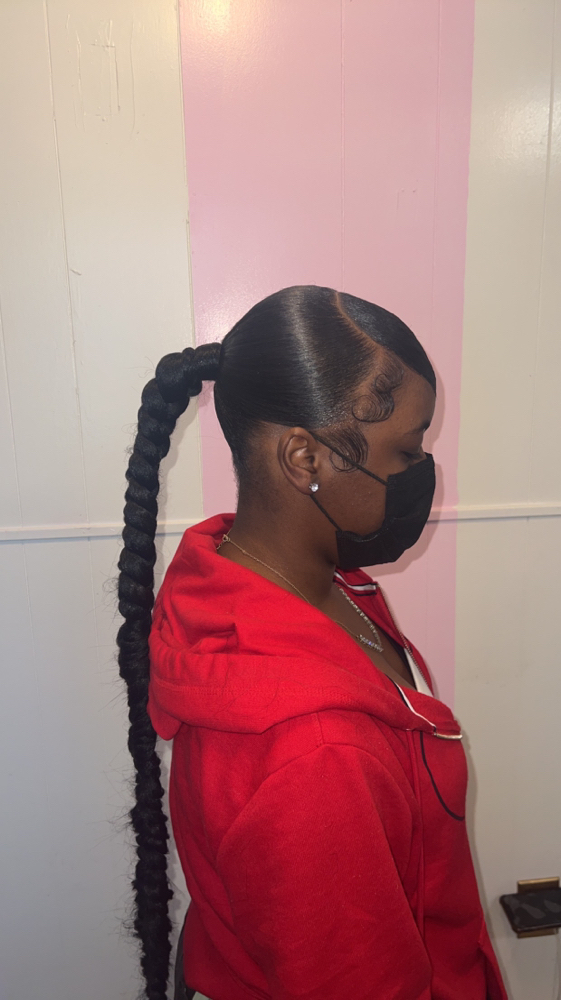 Mix Match Braid With Swoop/bang