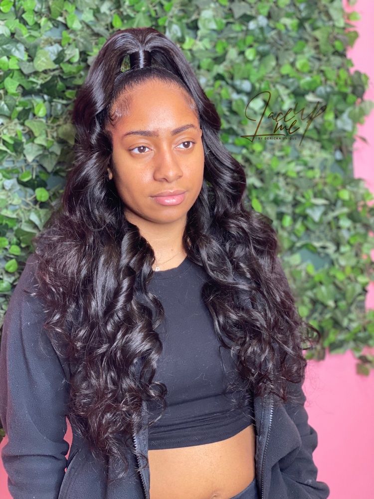 Half Up Half Quickweave