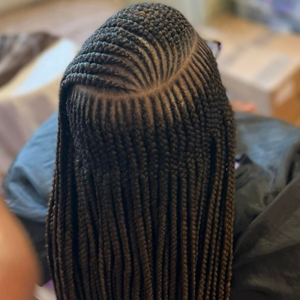 Layers Fulani at Tima hair braiding in Greensboro, NC