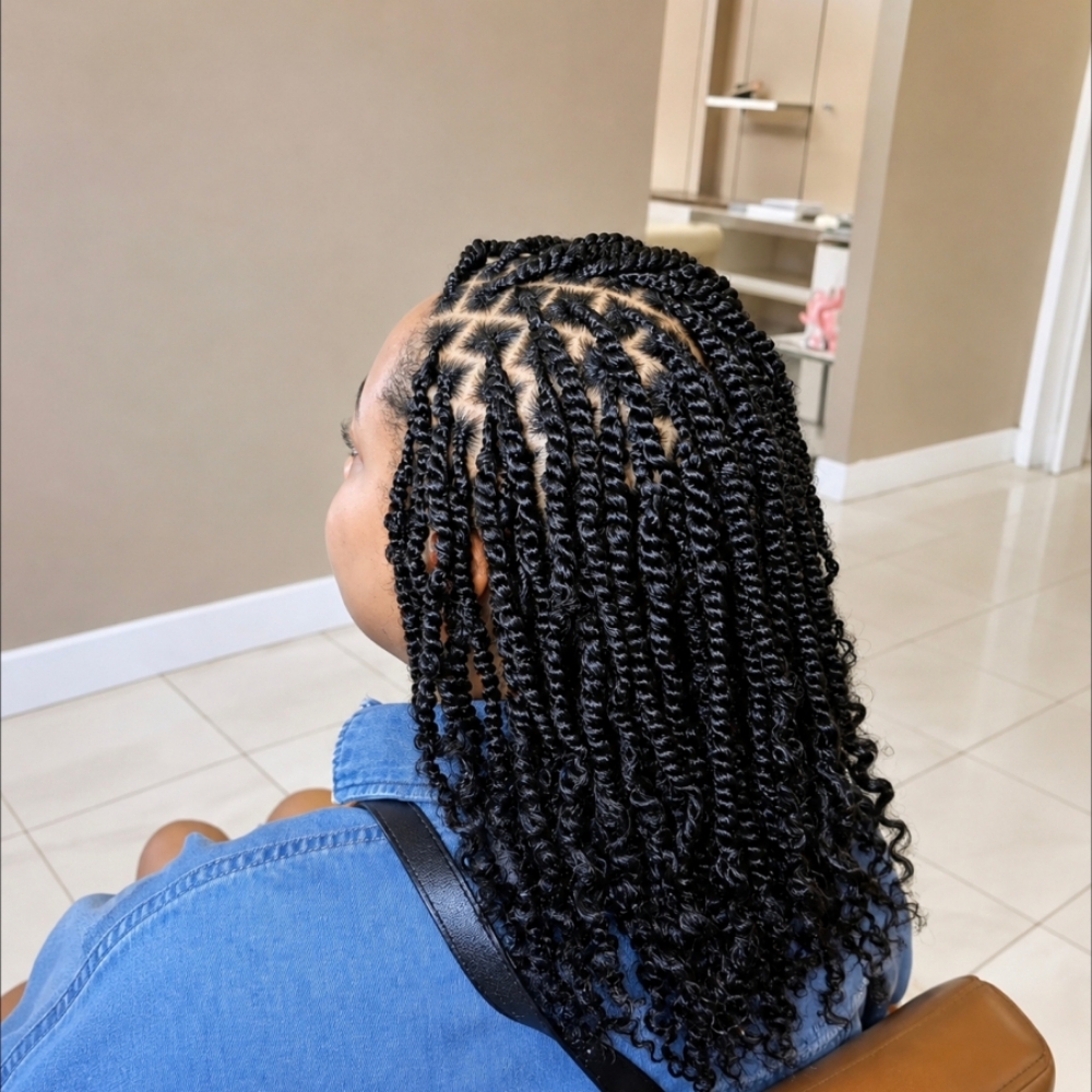 NATURAL TWIST(HAIR INCLUDED) at Braids By Titi in Bowie, MD