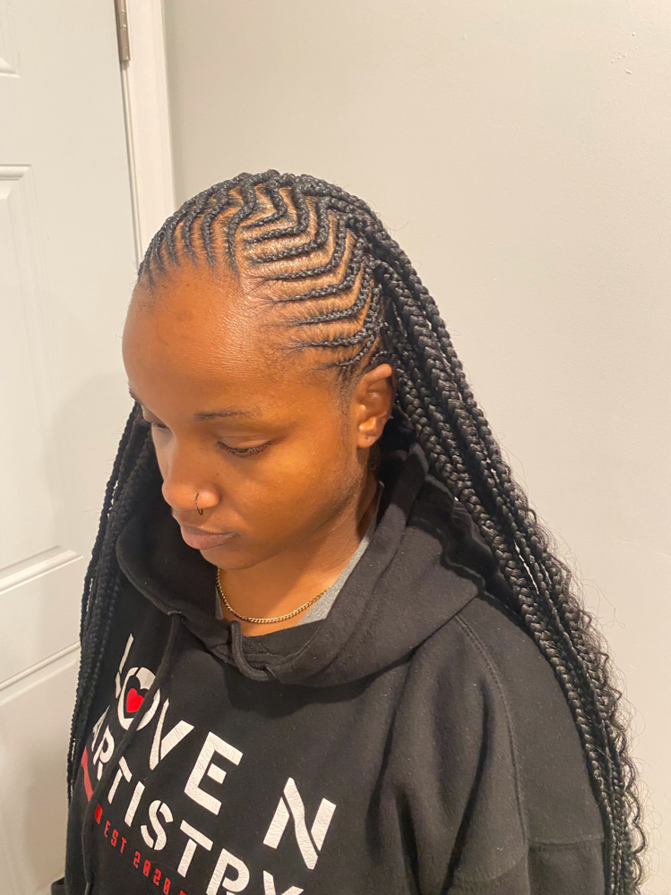 Small Fulani Braids