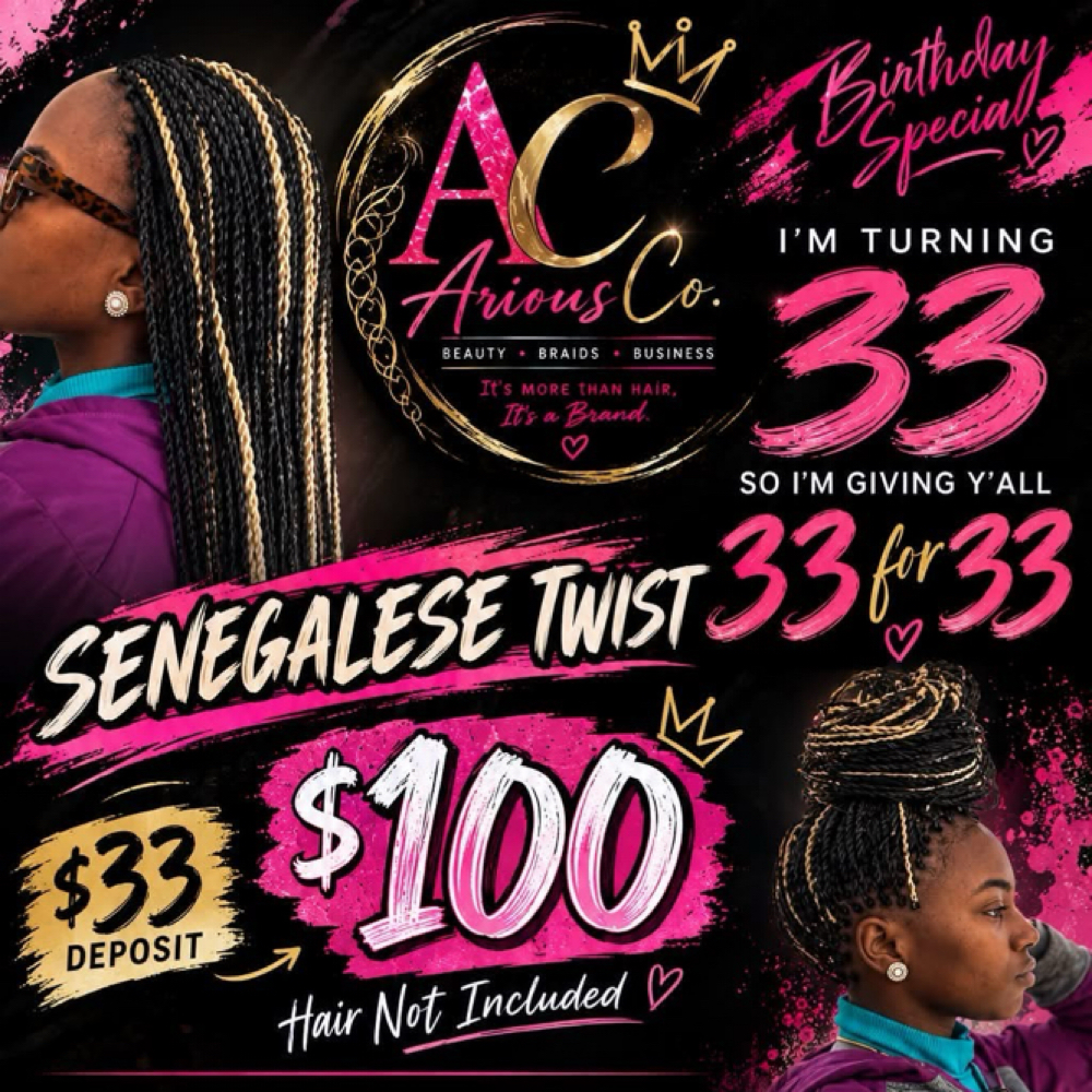 33 For 33 SEPT ONLY ! at Arious Hair Studio in Portsmouth, VA