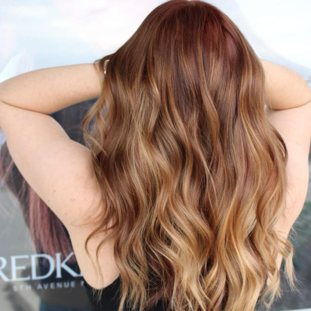 Full Balyage at Lark & Lather Hair Ateleir in West Allis, WI