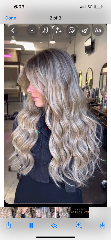 New Extensions Install at My Salon Bae - Kara Shaw in Calabasas, CA