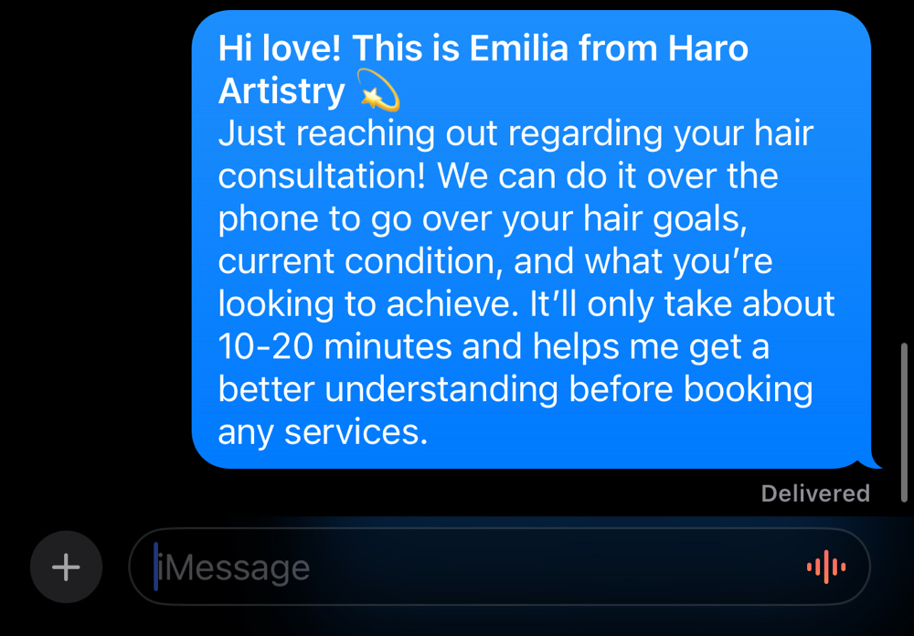 Hair Color Consultation