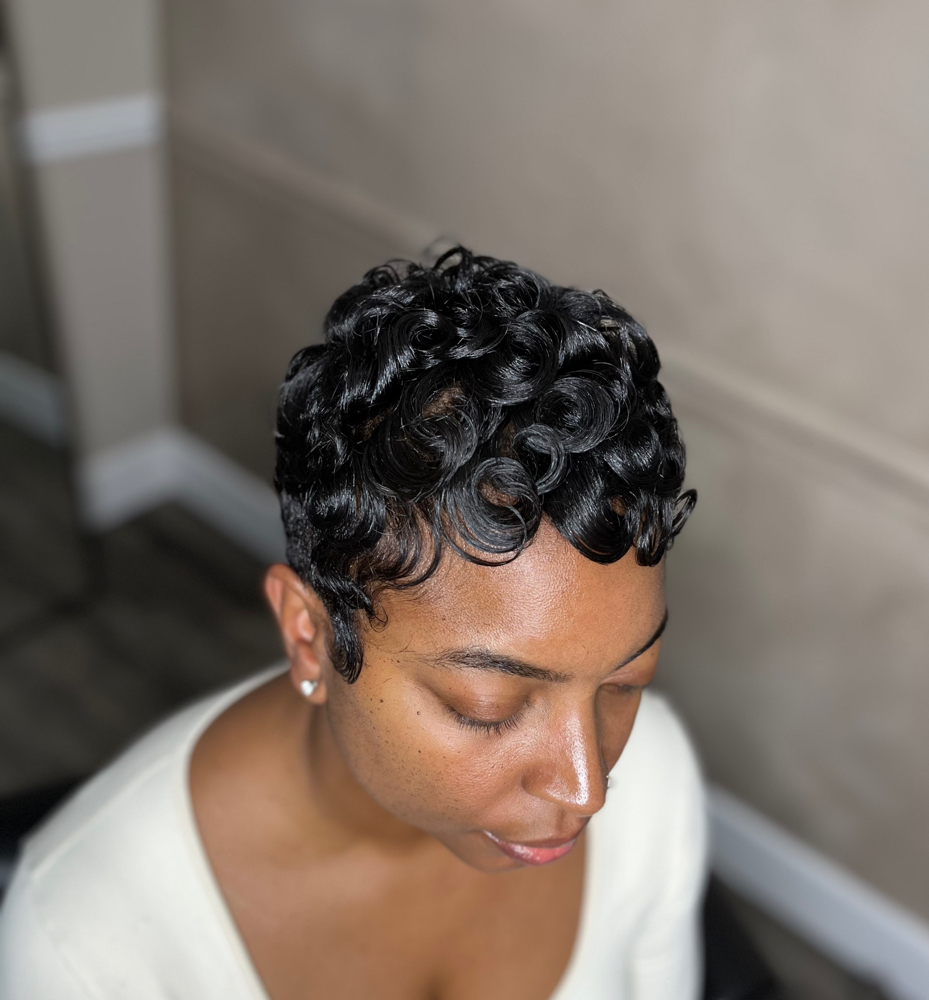 Virgin Relaxer, Cut, Style at On Set Beauty Salon in Blue Ash, OH