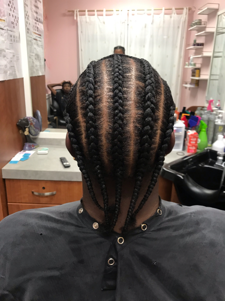 Basic Cornrow 5-6 Braids