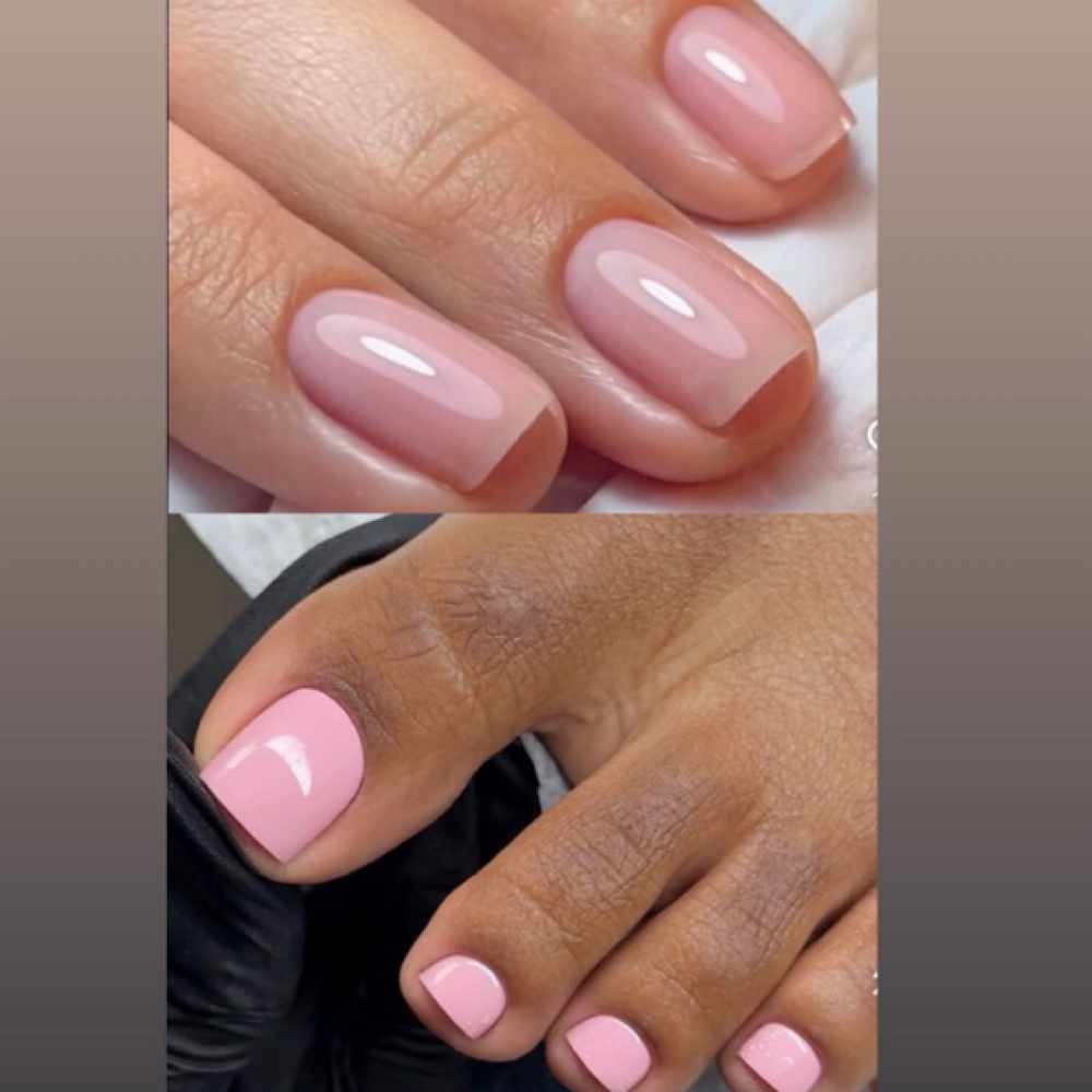 RUSSIAN MANI + DRY PEDI at Kiara Barnes Beauty in Willow Grove PA, PA