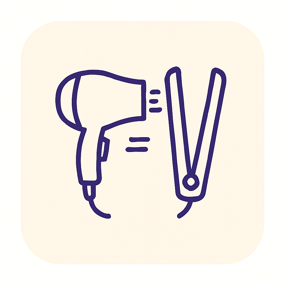 Blow Dry With Iron Finish
