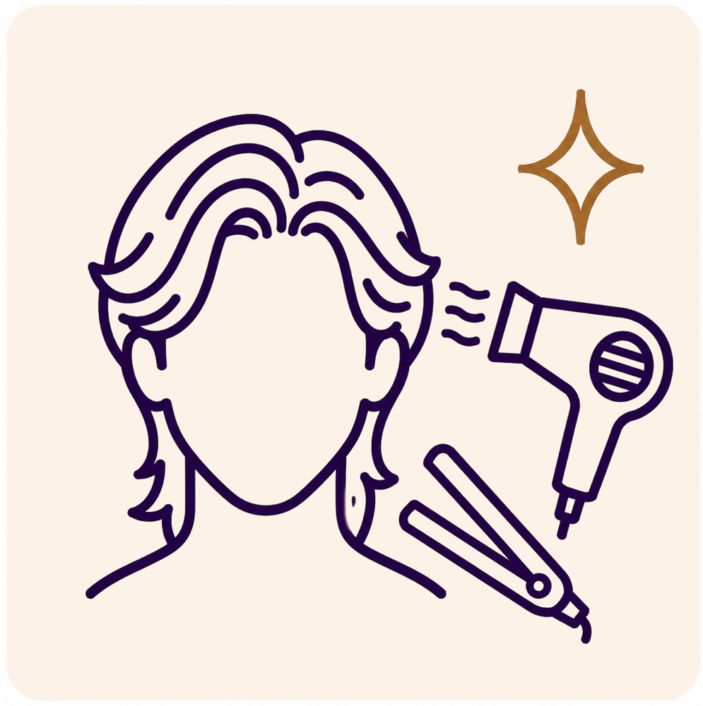 Blow Dry With Iron Finish at VIOLA Salon in Philadelphia, PA