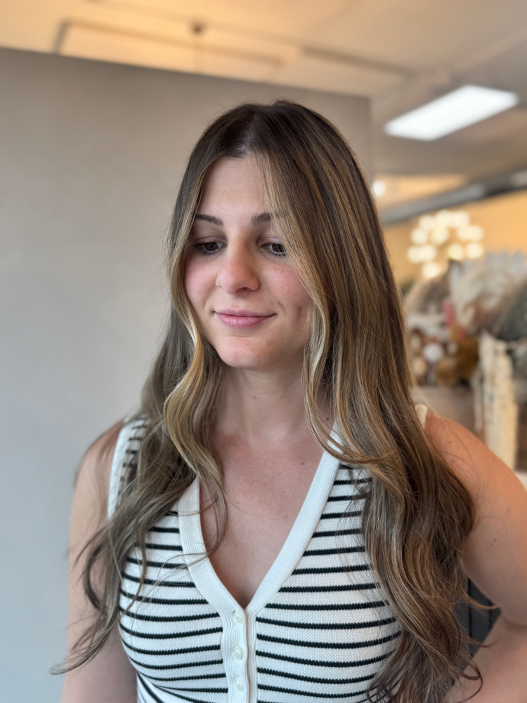 Face Frame Highlight with blowdry
