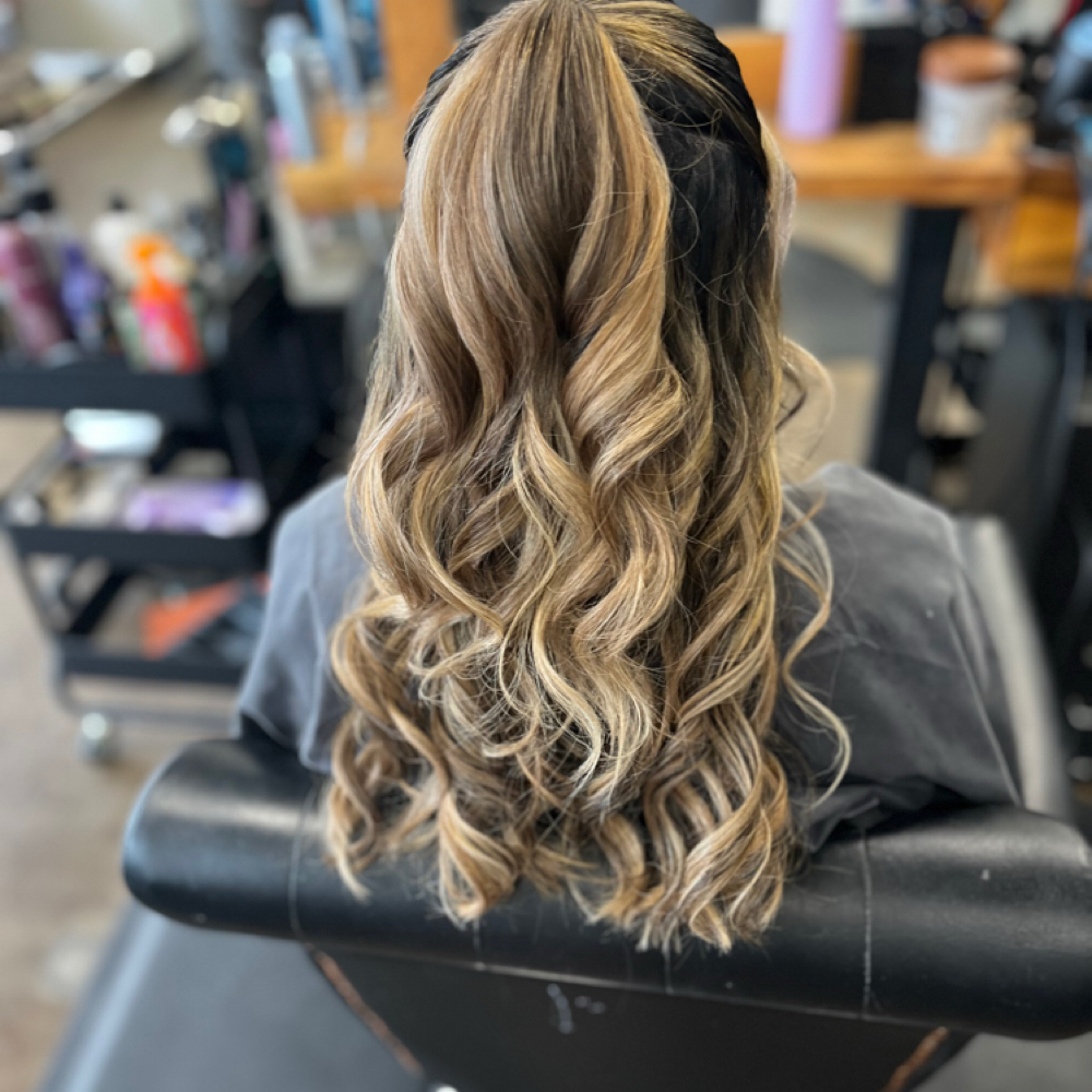 Updo Style at A Honest style in Crowley, TX