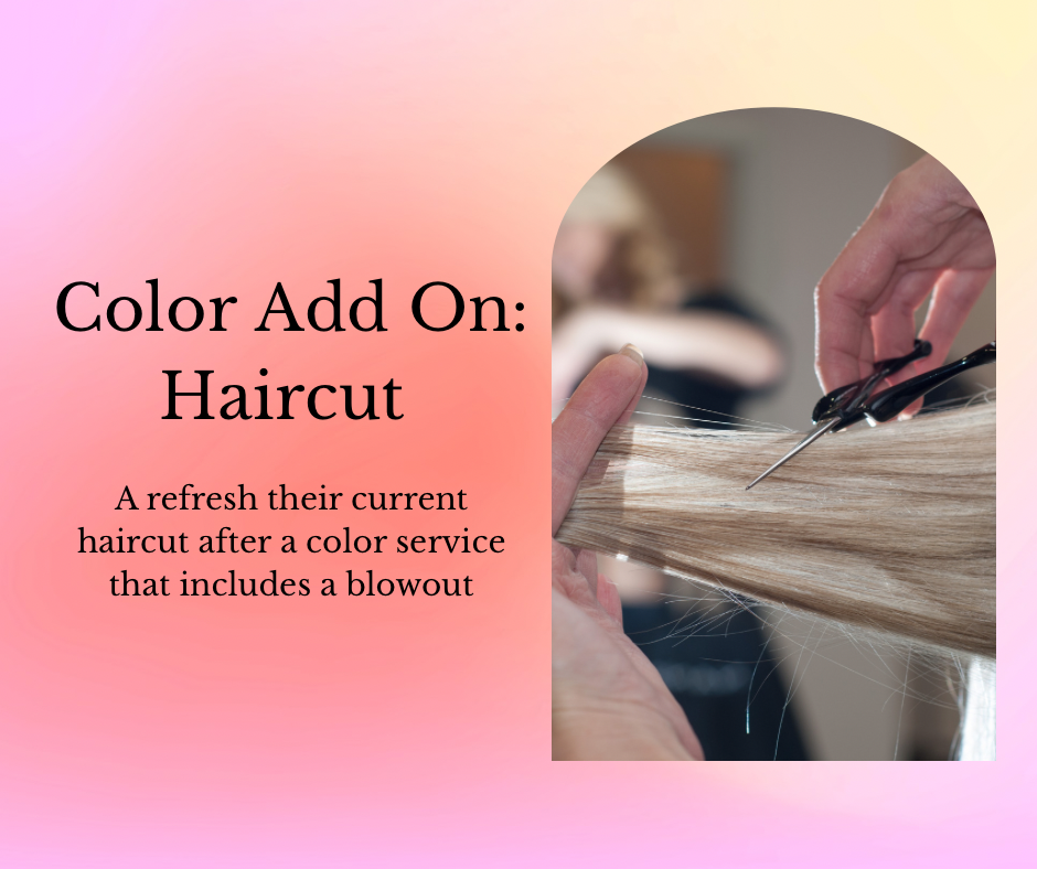 Color Add On: Haircut