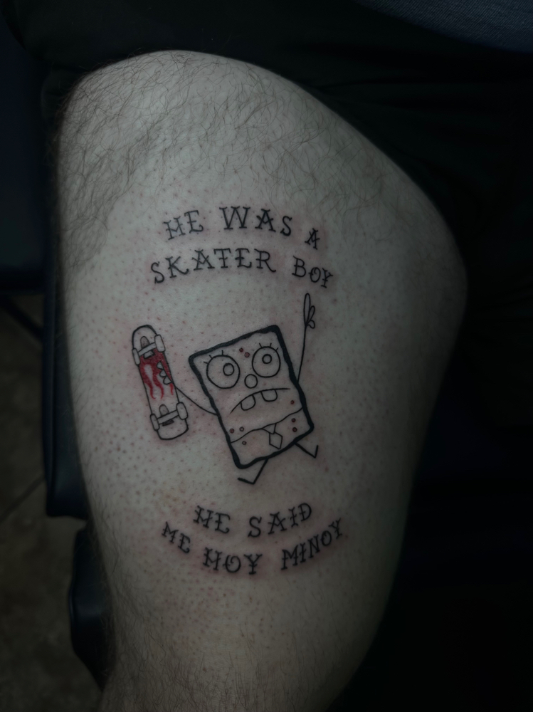 Large Flash Tattoo at Marked By Martin in Phoenix, AZ