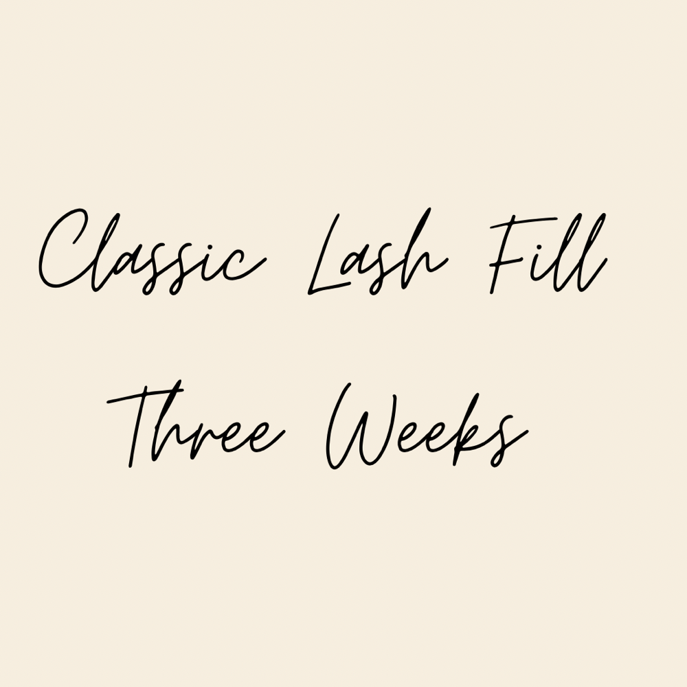 Classic Lash Fill - 3 Weeks